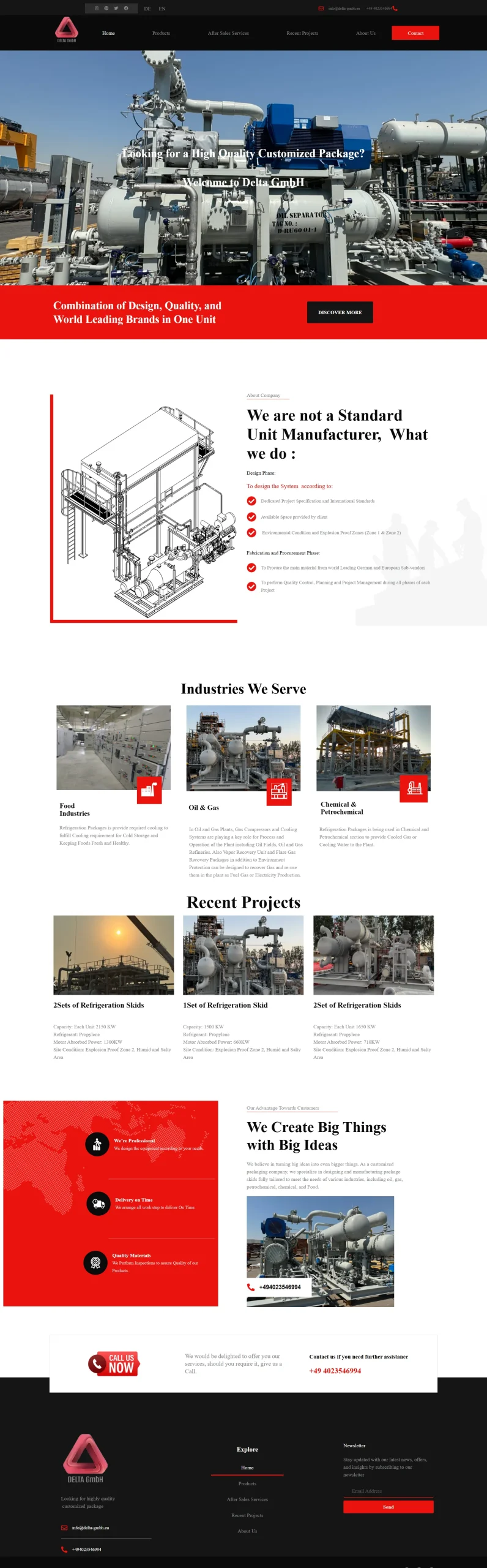 وبسایت delta-gmbh
